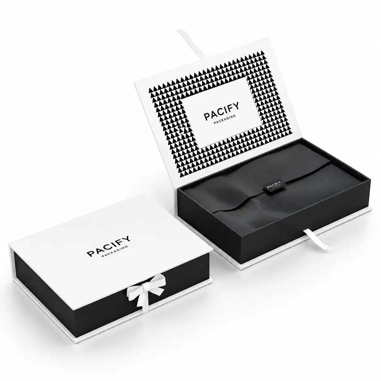 Pacify Black & White Gift Box — Luxury Boxes
