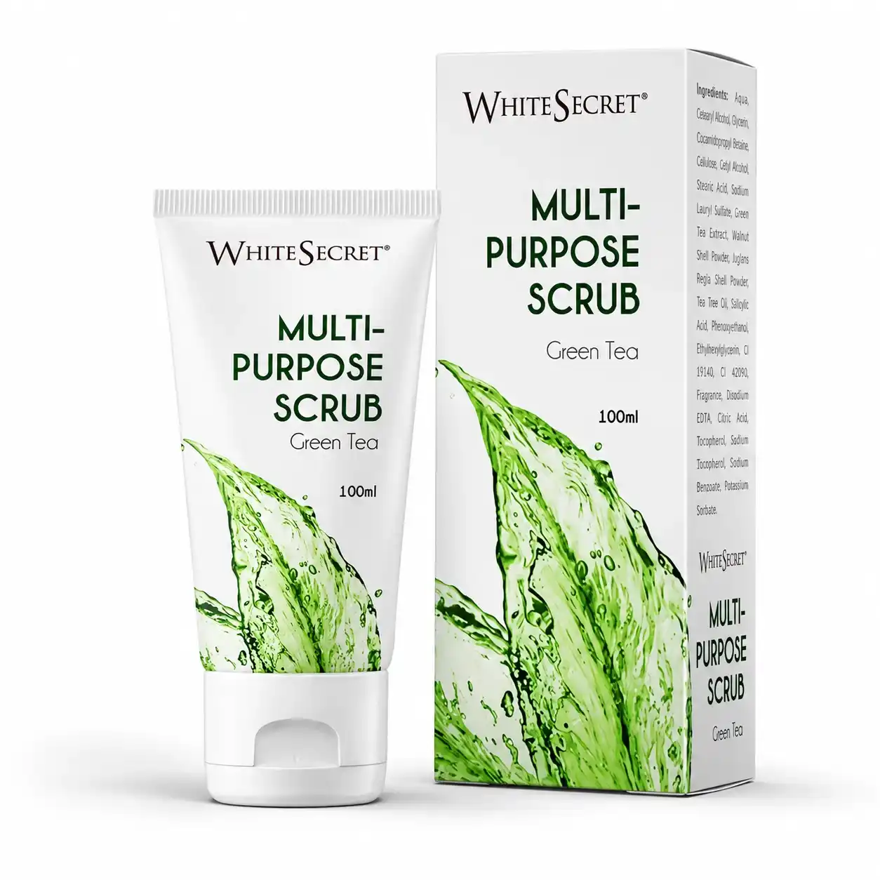 White Secret Green Tea Scrub — Cosmetics